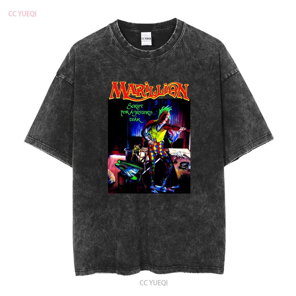 NWT Marillion Script for a Jesters Tear English Progressive Rock T Shirt S 4XL long or short sleeves vintage Washed graphic