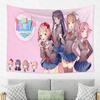 Heartbeat Literature Club Tapestry For All Staff Anime Campus Cute Atmosphere Ins Style Room Tapestry Decoration Home Decoration
