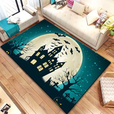 Halloween New Year Gift HD Printing Area Carpet, Living Room Sofa Decorative Carpet, Anti-skid Mat, Alfombras Direct Shipment