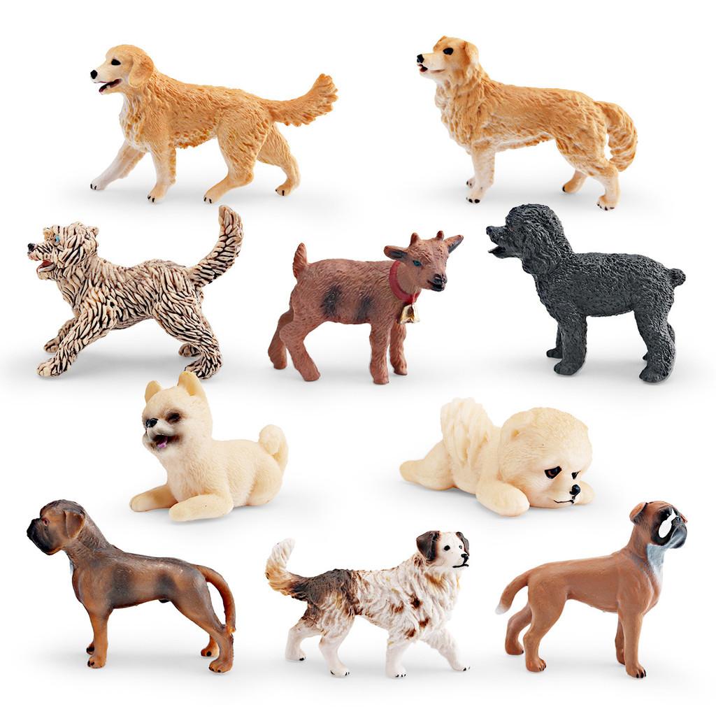 Golden Retriever Pvc Figure For Children Decorative Animal Miniature Gift