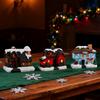 Christmas Village LED Lighted Village Houses,Christmas Village Collection Indoor Room Decor Collectible Buildings