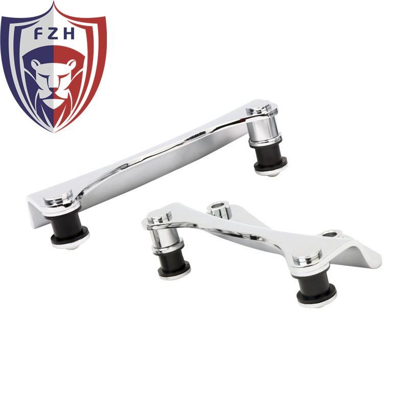 Quick-Release Backrest Mount Bracket Harley-Davidson Touring Models Chrome Black