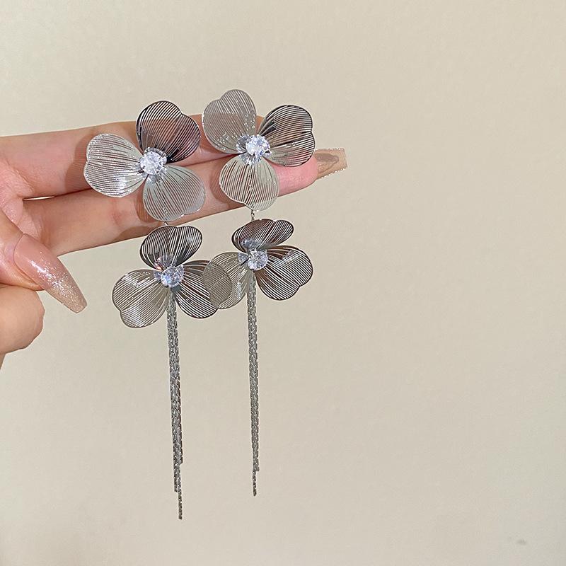 Boho Metalas Aukso Spalvos Dideli Gėlės Kabantys Auskarai Ekstravagantiški Geometriniai Auskarai Moterims Prabangūs Papuošalai Vestuviniai Aksesuarai Dovana