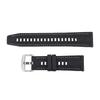 Watch Strap Fit for GT3 Smart Watch Water Proof Rubber Band Replacement Lychee Pattern 22mm Black