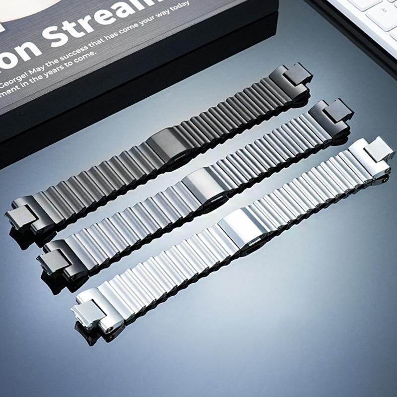 Modified Stainless Fine Steel Watchband Suitable For Casio Watch GSHOCK Steel Heart GST-B400 Series Sports Men's Wristband strap