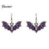 Cool Niche Jewelry for Parties Gothic Bat Halloween Accessory, Vintage Punk Necklace, Viking Spooky Spider Web Earrings Style Dangle Drop Cosplay