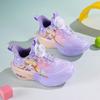 2025 Girls' Rotating Button Sports Shoes - Autumn/Winter Leather Fashion Princess Running Shoes