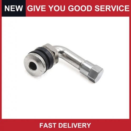 Universal Silver Tone 90 Degree Tubeless Wheel Tyre Tire Valve Stem  Pack of 1