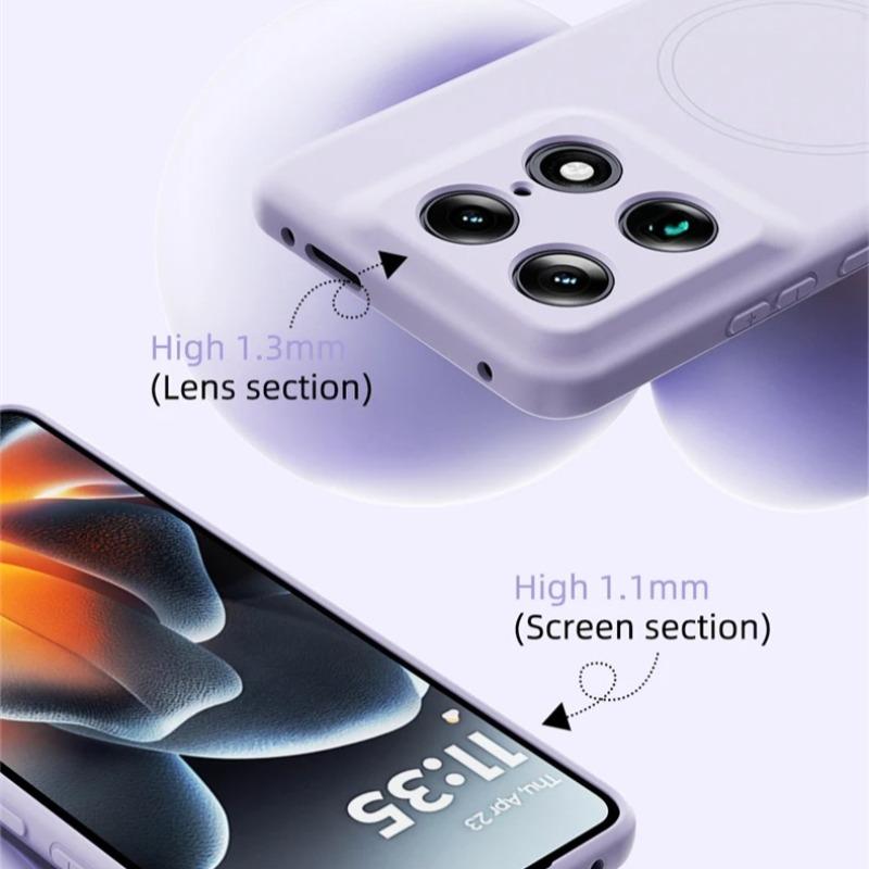 Flüssigsilikonhülle für Motorola Edge 70 Fusion+ 60 X70 Air Pro G77 Magnetische Hülle für MagSafe Stoßfeste Weiche Schutzhülle