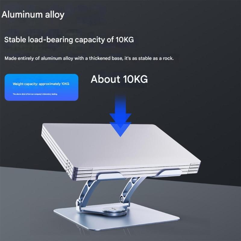Tablets Holder Stand 360 Degree Rotatable Portable Foldable Desktop Bracket Support For Tablets Laptop Desktop Holder