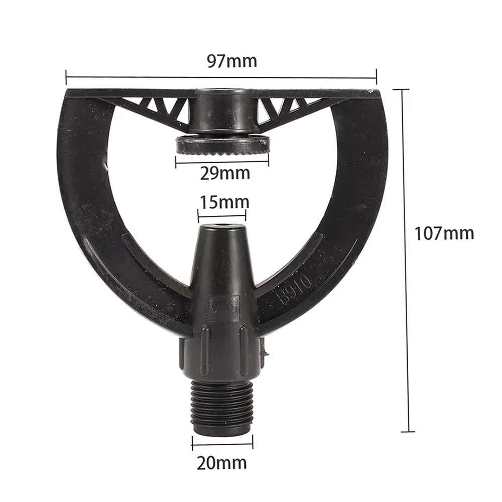 1/2" Medium Distance Rotating Impact Nozzle Agricultural Garden Lawn Irrigation Spray Ideal for Planting And Greening