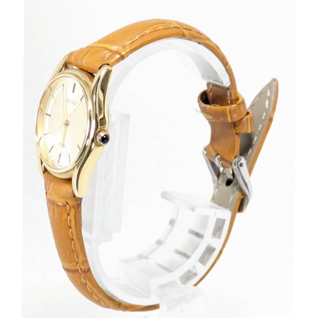 Used Citizen EXCEED Ladies Battery and Belt Replaced, Working Condition, Q-67, Beautiful Condition