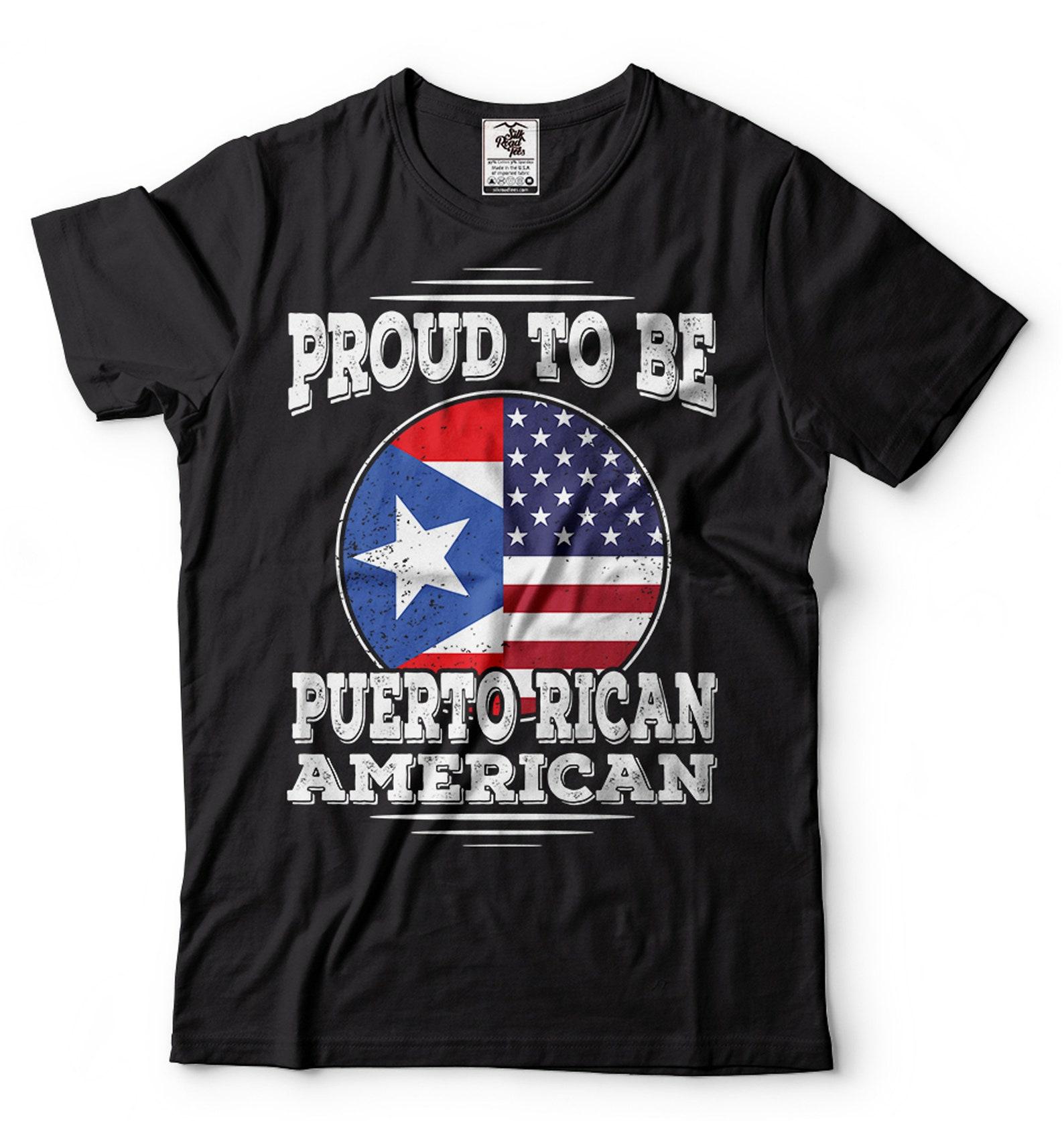 Puerto Rican American Flag Shirt: Patriotic Pride Tee S