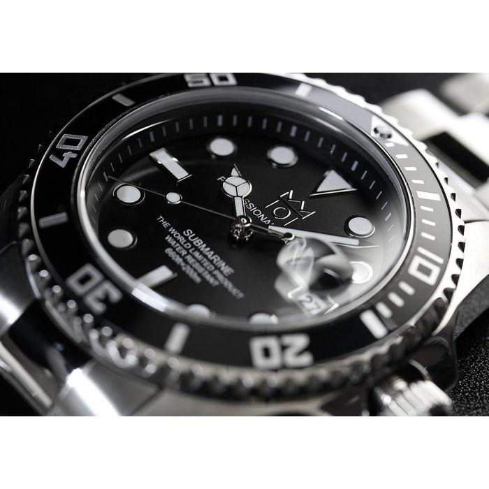 [Hyakuichi 101] Quartz Divers Watch Date Display 200m Waterproof HYAKU1-001 (Black)