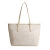 Textured Tote Bag Women's 2025 New Large-capacity Simple and Versatile Shopping Bag Commuter Bag Shoulder Bag Portable Women's Bag