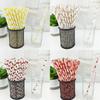 Degradable Paper Straws With Fruit Design For Summer Parties And Beverage Accessories