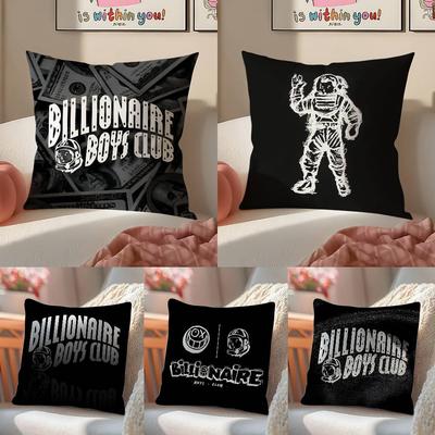 Fashionable Printing Billionaire Boys Club Pillow Case Comfort Sofa Bed Silky Elegant Invisible Zipper Decorative Cushion Cover