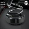 Solar Aluminum Alloy Dual-Ring Car Air Freshener and Interior Decoration