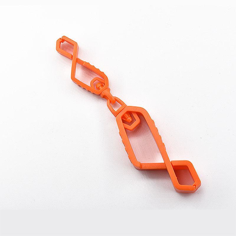 Durable Plastic Glove Clips With 360 Degree Rotatable Joint Non Slip Design For Construction Workers Outdoor Gardening Work