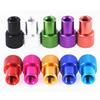 1PCS M3 M4 M5 M6 Aluminum alloy thumb nut Colorful aluminum alloy blind hole Hand tight flange nut Step knurled thumb nut