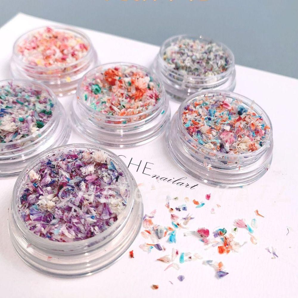 

Цветы смешанные цвета сушеные цветы маникюр украшения дизайн ногтей декор наклейки для ногтей наклейки для ногтей