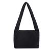 New autumn and winter plush handbag small square bag shoulder bag large capacity solid color personalized niche design