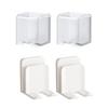 Toothbrush Holder Wall Mount Anti-Slip Stand Strong Load Capacity Quick Drainage Storage Organizer for Electric Toothbrushes