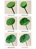 Realistic Lotus & Leaf with Stem Props - Artificial Water Lily Arrangement for Living Room Decoration