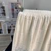 Summer Loose Pants Vintage White Pants Women High Waist Sweet Embroidery Flower Pants Lace Korean Y2k Aesthetic Casual Trousers