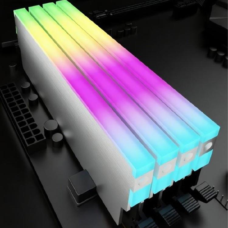 Metal Memory Heatsink for Desktop Computers Programmable ARGB Lights for Enhances Stability and Cooling Support