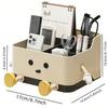 1pc Multifunctional Desktop Storage Box, Cosmetic Organisation Shelf Countertop Storage and Display Box(with Sticker)