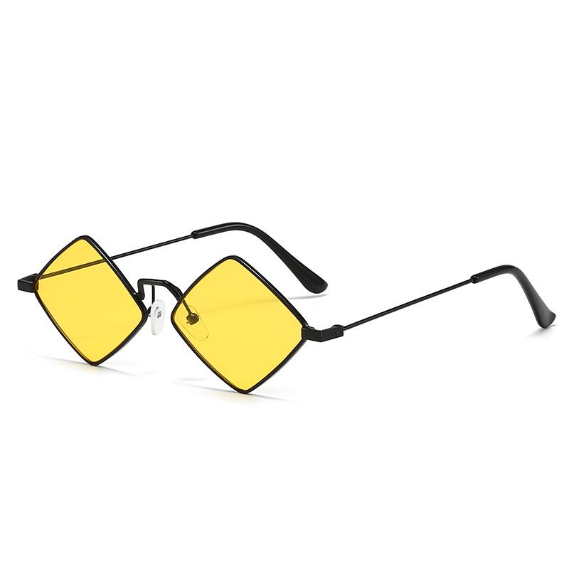 Diamond-Shaped Sunglasses: Trendy European & American Hip Hop Club Style Women's Fashion with UV Protection