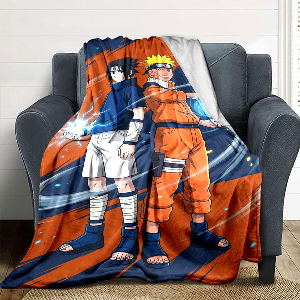 Naruto Blanket Soft Warm Cozy Suitable for Office Chair Picnics Seaside Four Seasons Multipurpose Digital Print Birthday Christmas Gift Blanket