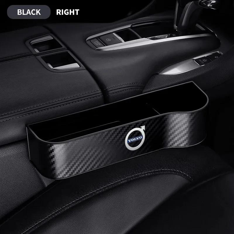 Car Seat Crevice Gaps Storage Box Seat Organizer Gap Slit Filler Holder For Volvo RDESIGN XC60 XC90 S60 S80 S60L V40 V60 AWD V90