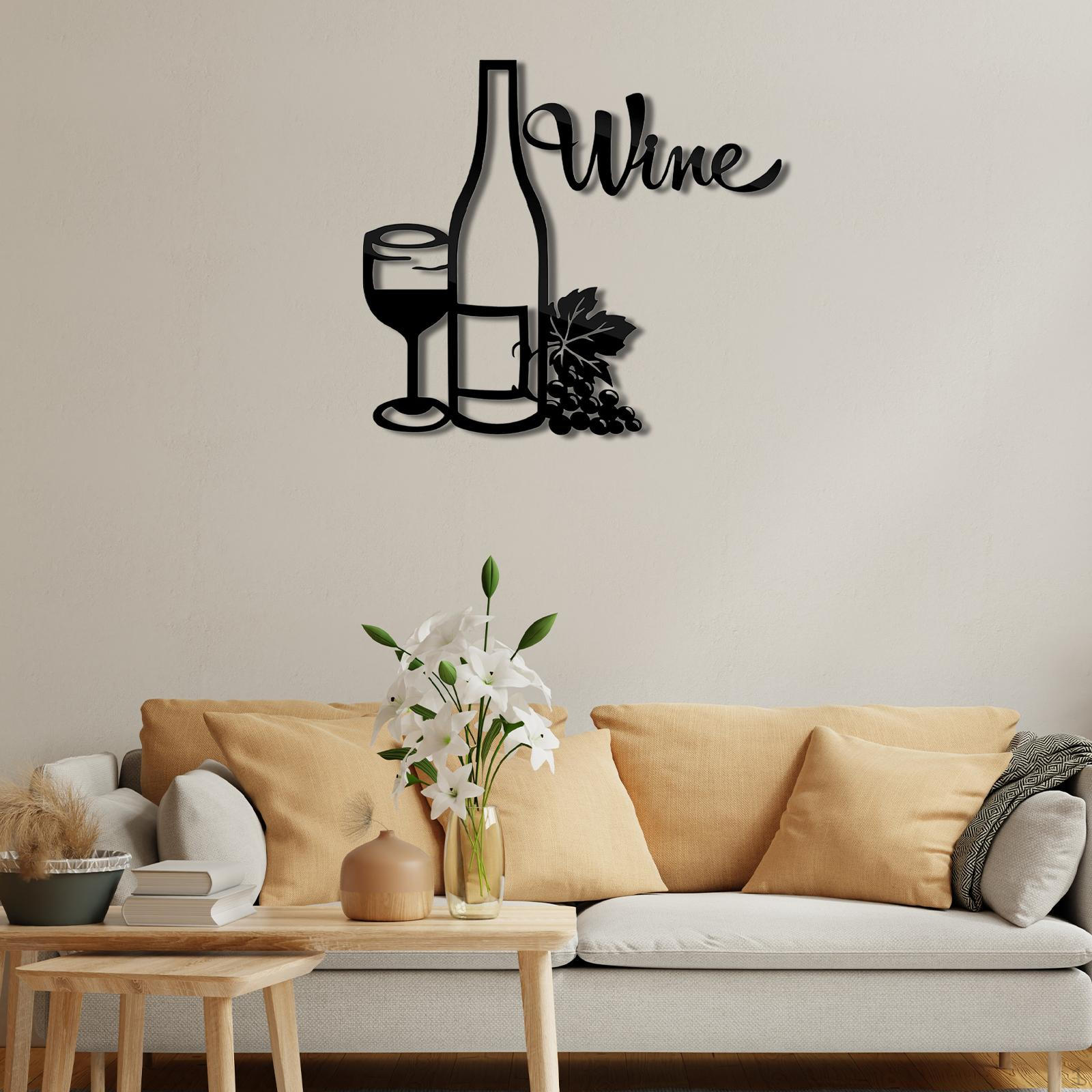 

Metal Wall Decor Glasses Sculptures Hanging for Balcony Home Indoor Outdoor