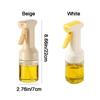Press Atomized Oil Spray 300ML Oil Dispenser Refillable Olive Oil Sprayer  BBQ