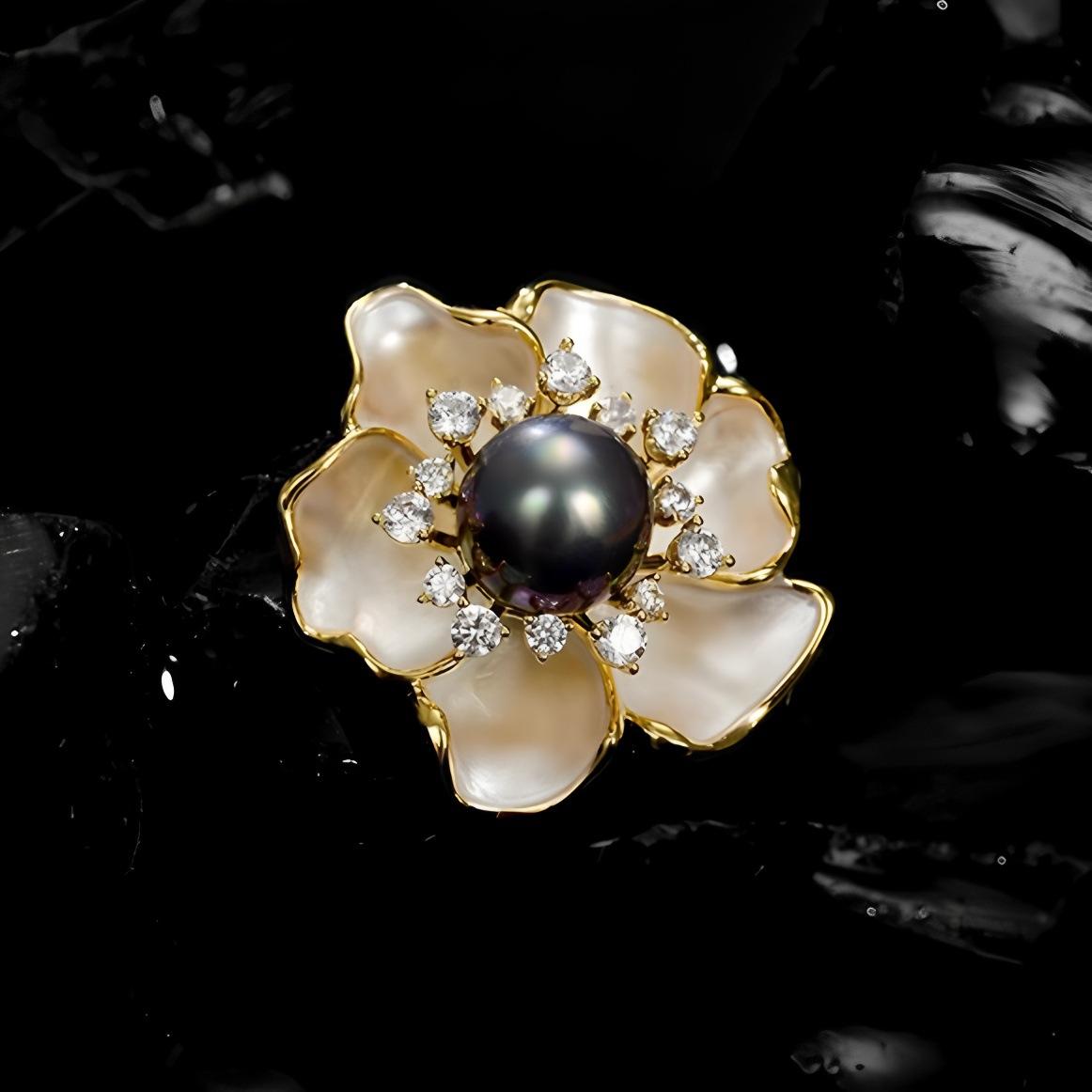 Camellia Is a High-end, Feminine, Elegant Flower with a Sense of Luxury and Versatile Brooch 4*4CM
