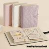 Reise Schmucketui, Schmuck-Organizer-Box mit durchsichtigem Reißverschluss Samt Schmuckbeutel Tasche, PU-Leder Schmucketui, Geschenk für Frauen 1 Stück