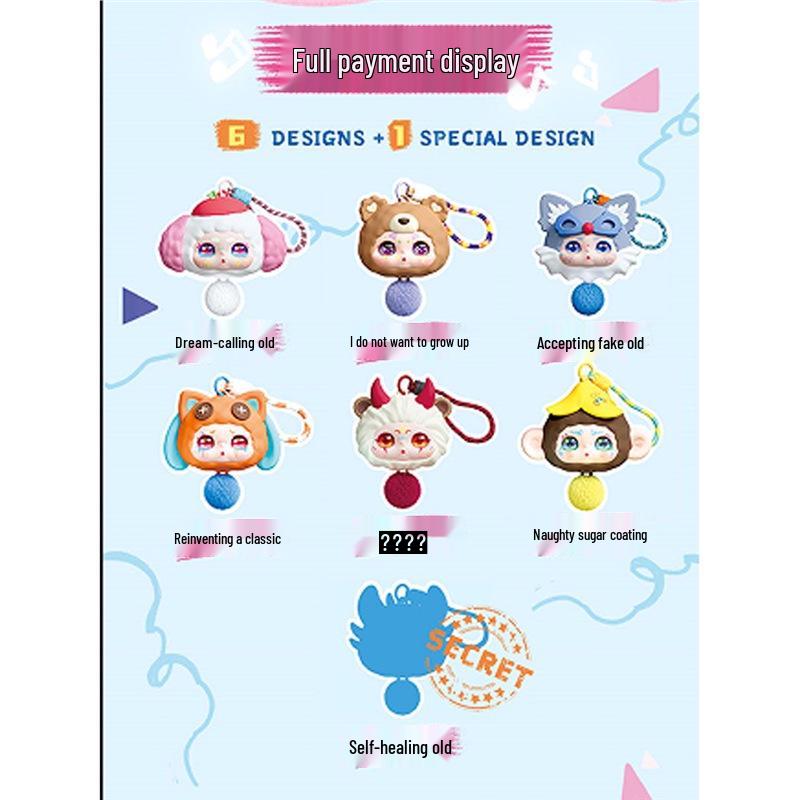 

Оригинальный силиконовый чехол для наушников KIMMON: Милый шарм-подвеска в виде пакетика-сюрприза, модная серия игрушек в подарок.