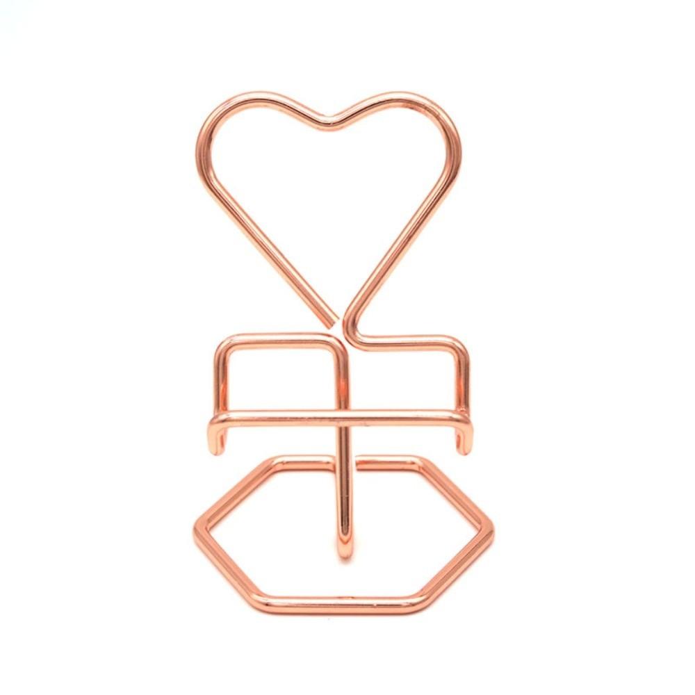 Heart-Shaped Phone Stand Metal Phone Rack Phone Accessories Business Card Stand Desktop