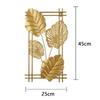 Wandbehang aus Schmiedeeisen, Ornament aus Metall, Ginkgoblatt, Wandanhänger für Wohnzimmer, Schlafzimmer, Pflanze, Palme, Ahornblätter, Heimdekoration