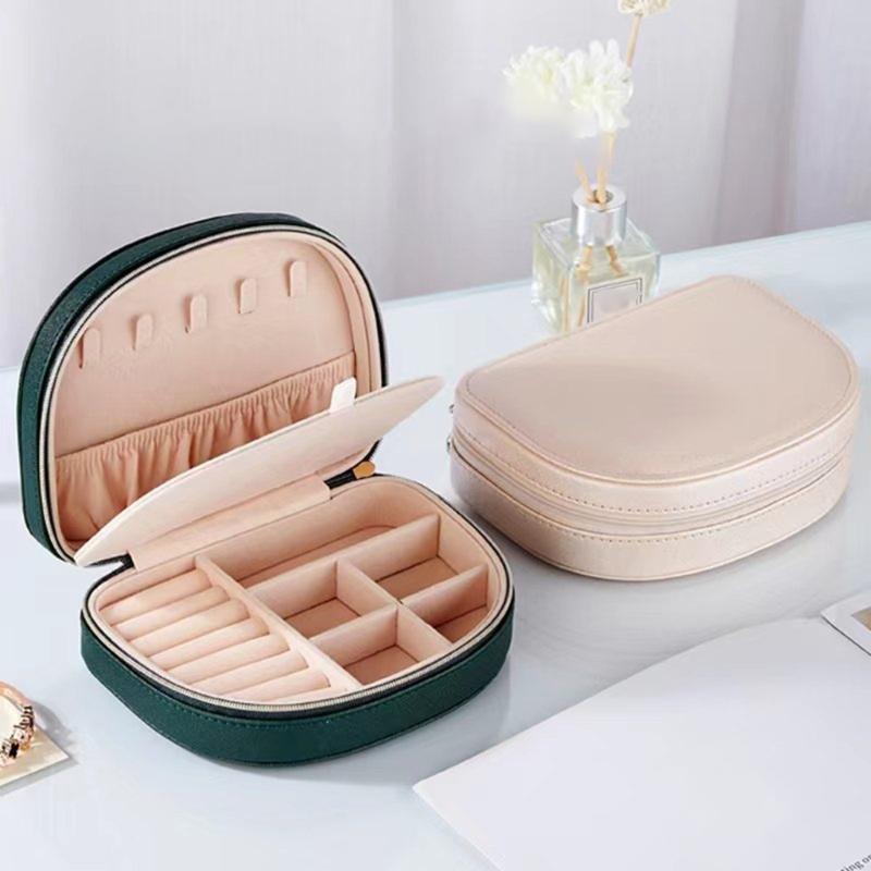 Elegant Jewelry Organization Case Professional Jewelry Storage Holder Box Practical Leather Case for Safekeeping