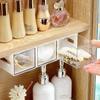 No-drill Storage Box Space Saving Makeup Organizer Durable Hair Ties Clips Holder  Bathroom