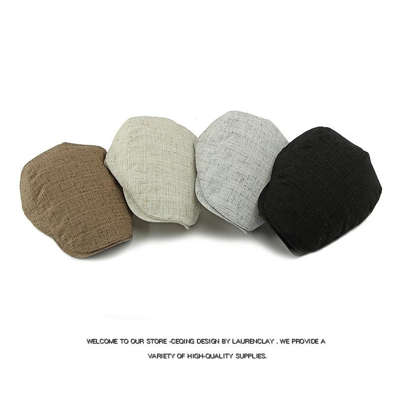 Spring Beret Men British Vintage Forward Cap Autumn Peaked Cap