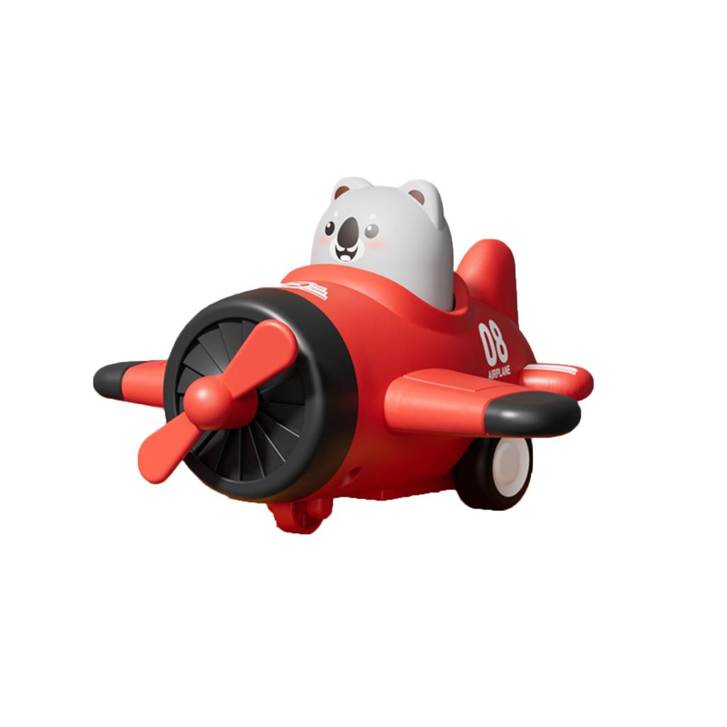 Children's Toy: Press-to-fly Cartoon Airplane Model, Inertial Toy Car