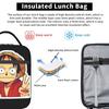The Cheerful Pirate Flashing Signs Lunch Bag  Anime One Piece Funny Lunch Box For Child Cooler Bag Thermal Tote Handbags