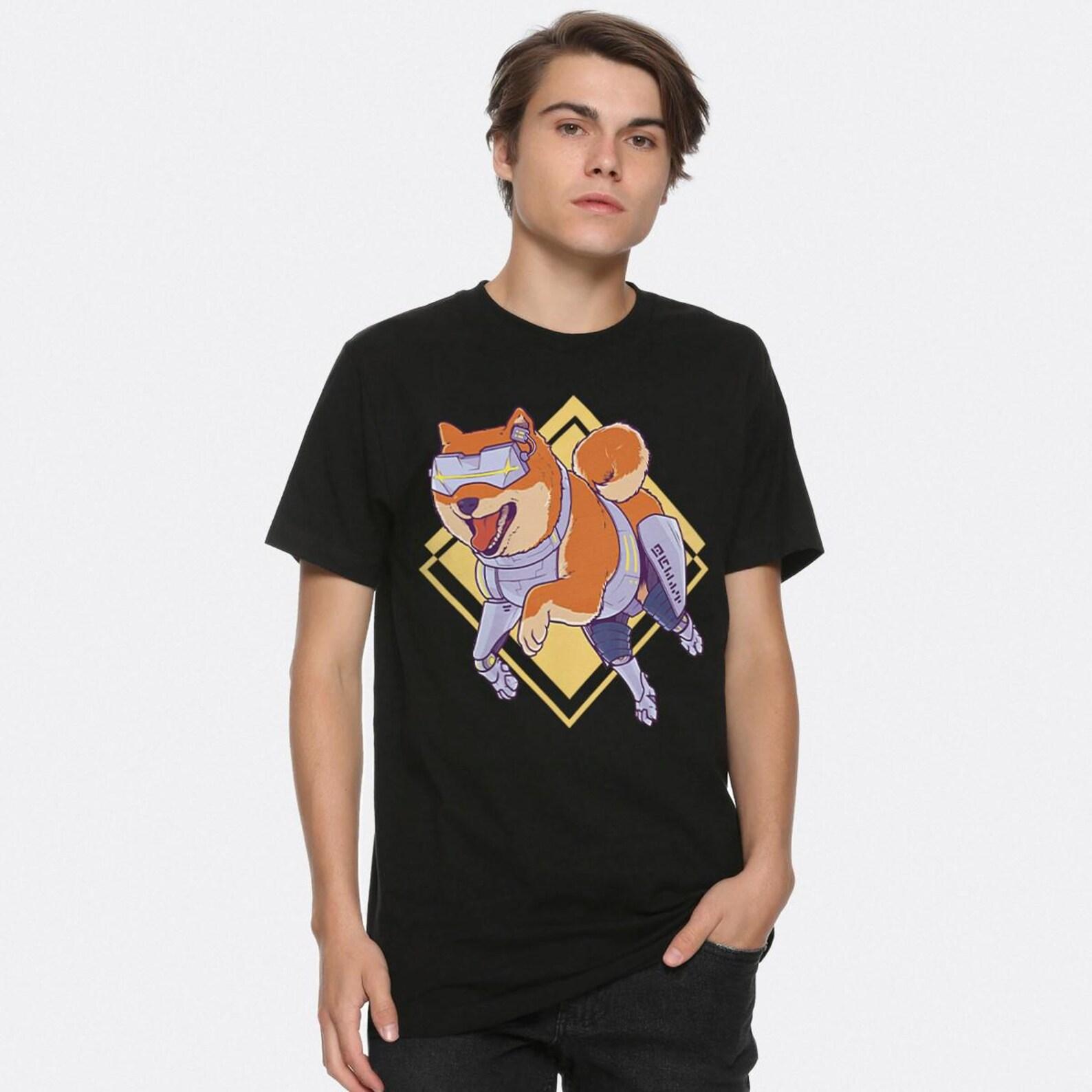 Cyber Shiba Inu T-Shirt, Men s and Women s Sizes XL