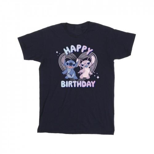 Lilo & Stitch Mens Cotton Happy Birthday T-Shirt