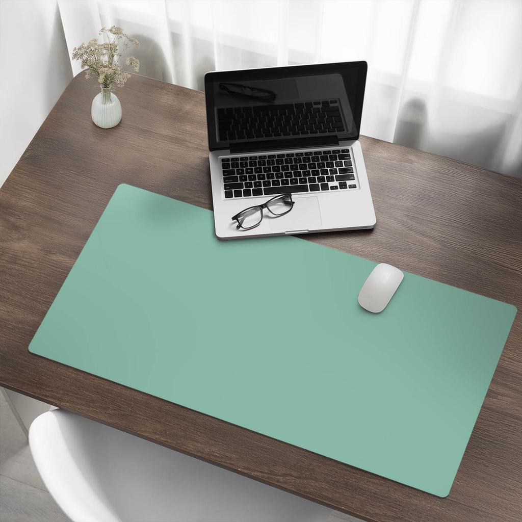 Podkładka Na Biurko Pod Mysz Klawiaturę I Laptopa Kolor Miętowy 100X50 Cm