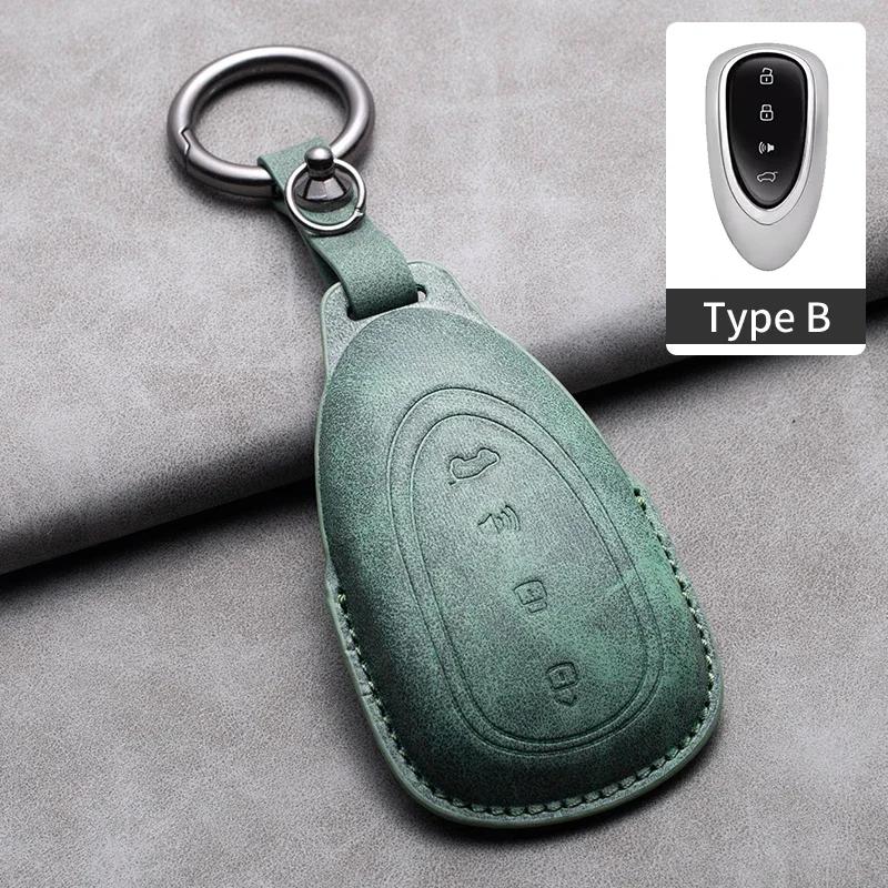 Car Remote Key Case Cover For Great Wall Gwm Wey Coffee01 Coffee02 Wey-X Wey-S Wey-Gt Vv7 Gt8 Leather Key Fob Keychain